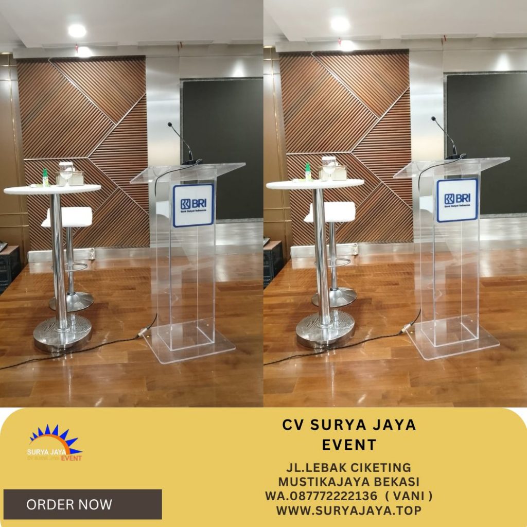 Sewa Podium Acrylic Kotak Area Jakarta