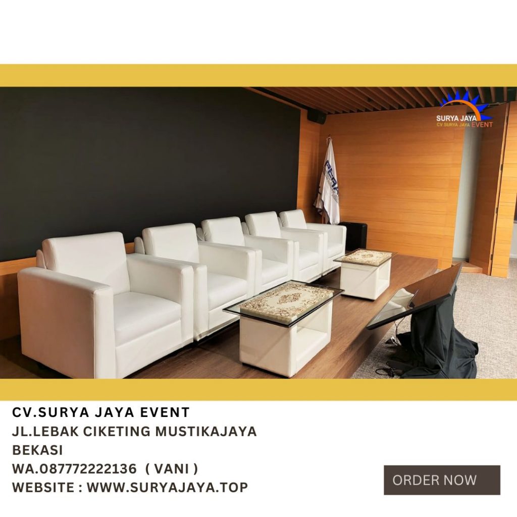 Sewa Sofa Kotak, Podium Sirine, Gong Jakarta