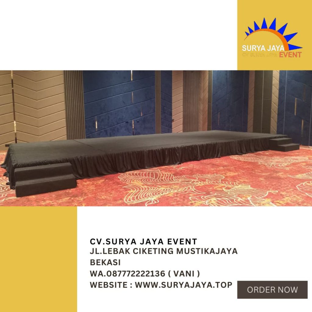 Rental Panggung Karpet Hitam Novotel Pulomas Jaktim