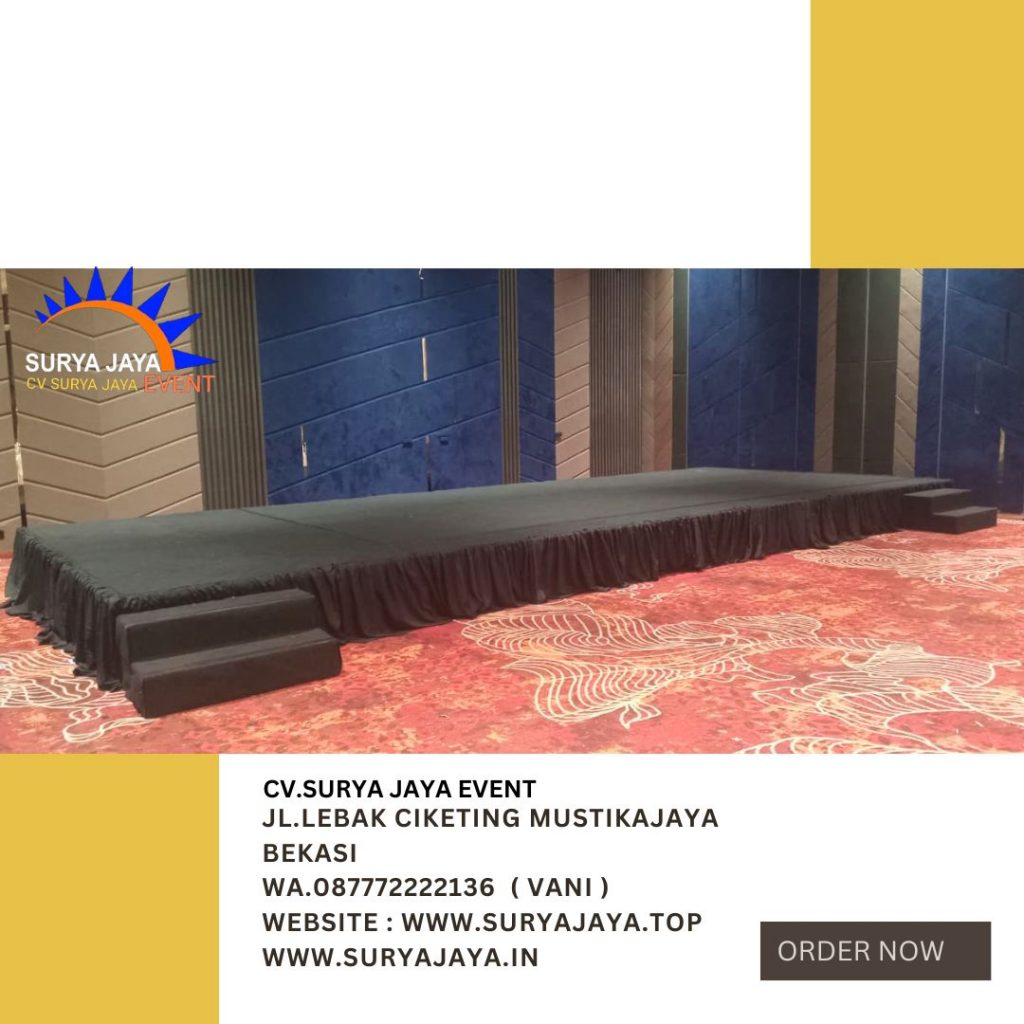 Rental Panggung Karpet Hitam Novotel Pulomas Jaktim