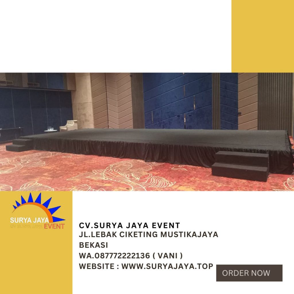 Rental Panggung Karpet Hitam Novotel Pulomas Jaktim