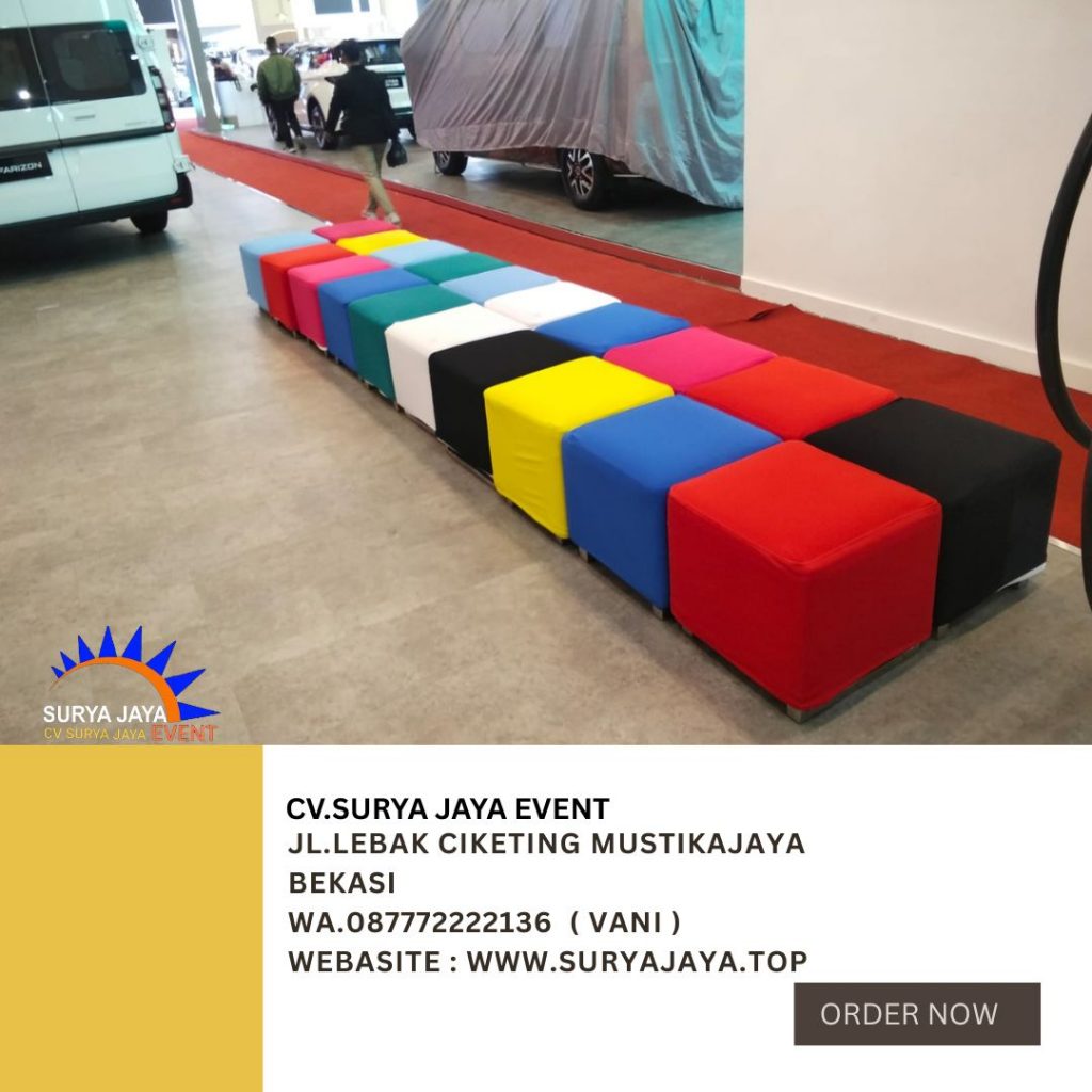 Rental Puff Kotak Warna-warni Event Ice BSD