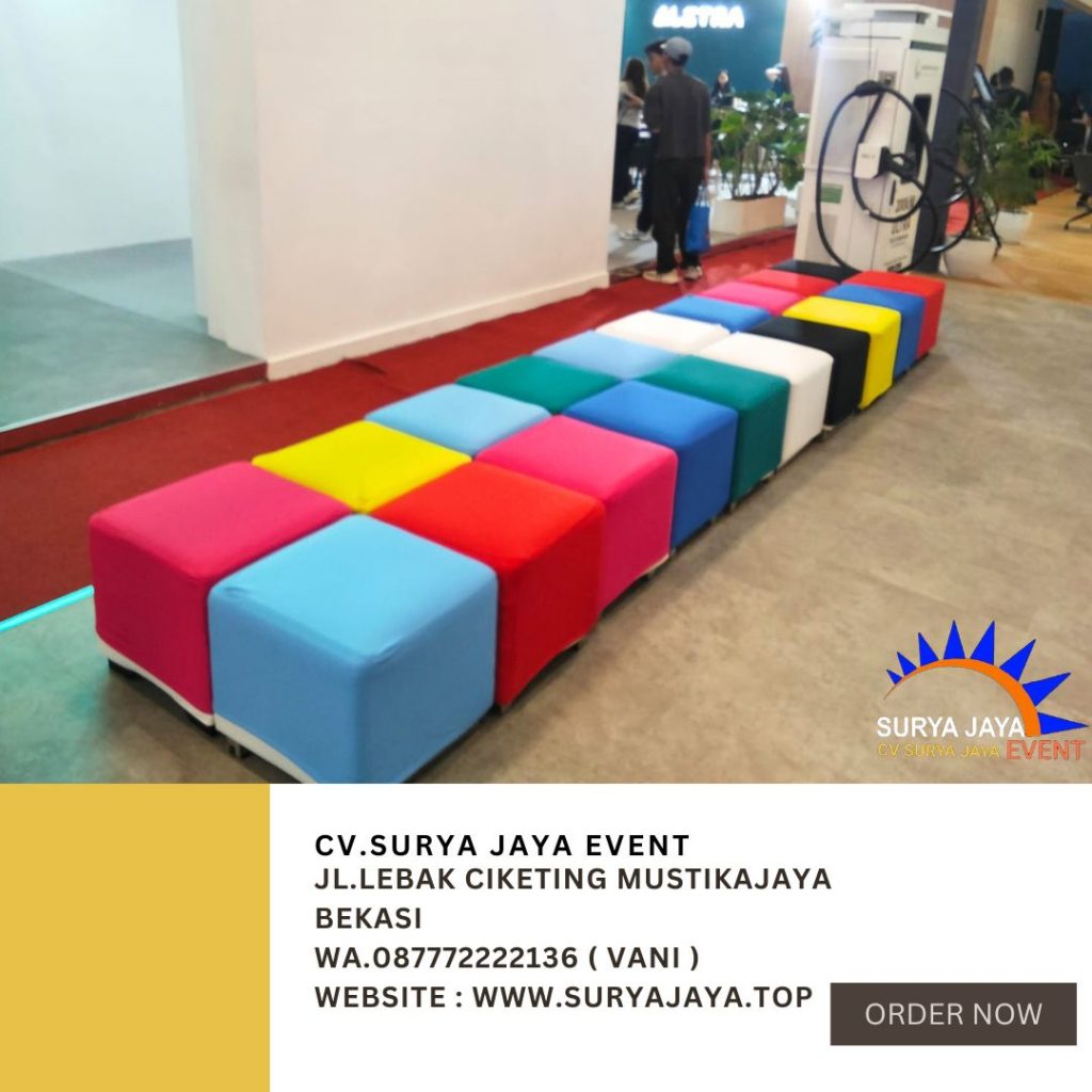 Rental Puff Kotak Warna-warni Event Ice BSD
