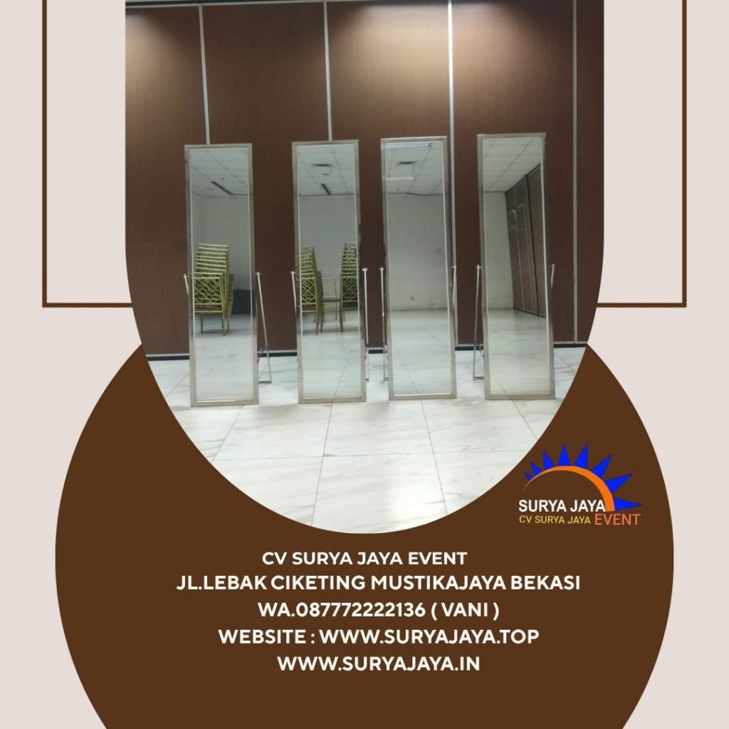 Sewa Cermin Rias Frame Stainless Full Body Jakarta