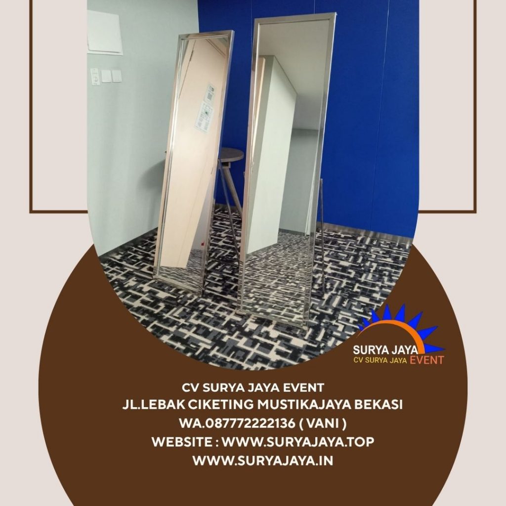 Sewa Cermin Rias Frame Stainless Full Body Jakarta
