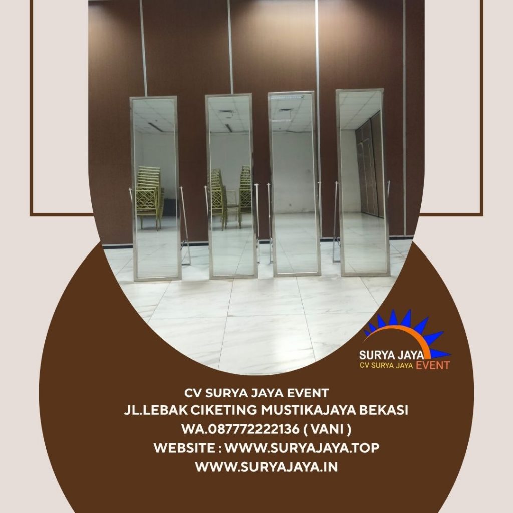 Sewa Cermin Rias Frame Stainless Full Body Jakarta
