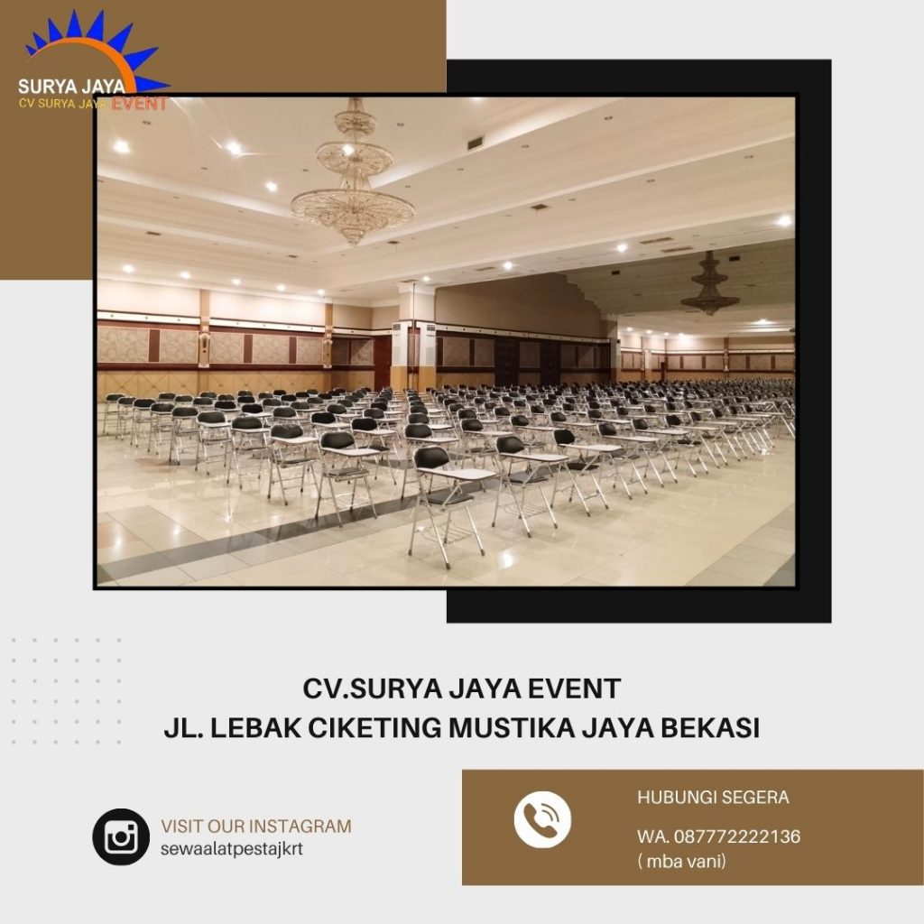 Sewa Kursi Kuliah Lipat Stainless Bandung