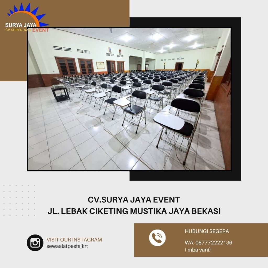 Sewa Kursi Kuliah Lipat Stainless Bandung