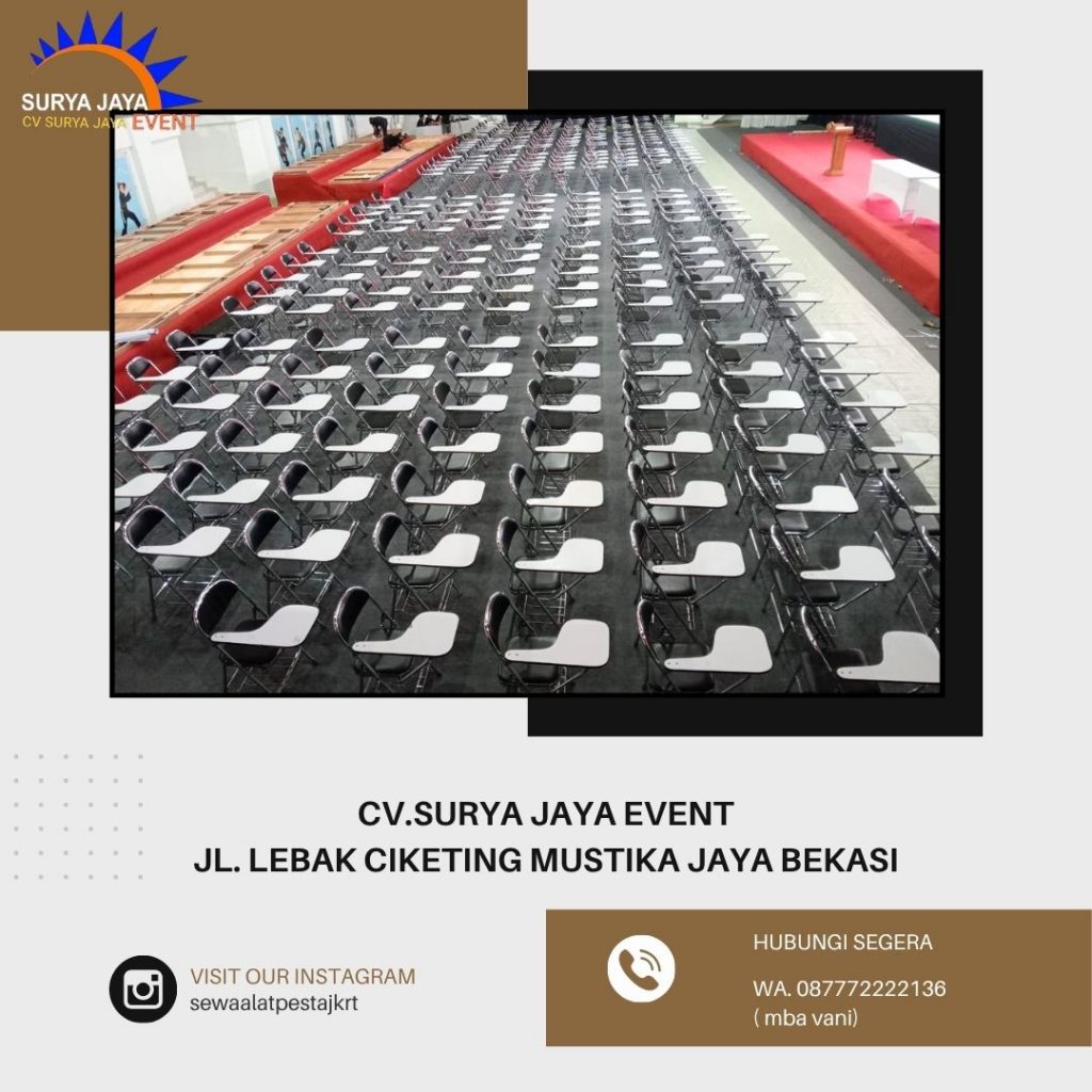 Sewa Kursi Kuliah Lipat Stainless Bandung
