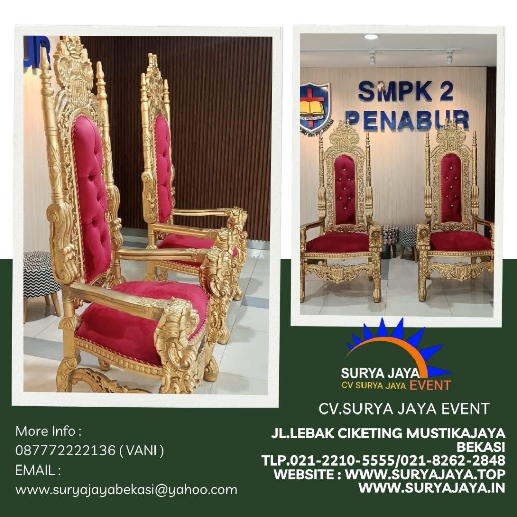 Sewa Kursi Singgasana Merah Event SMPK 2 Penabur Jakpus