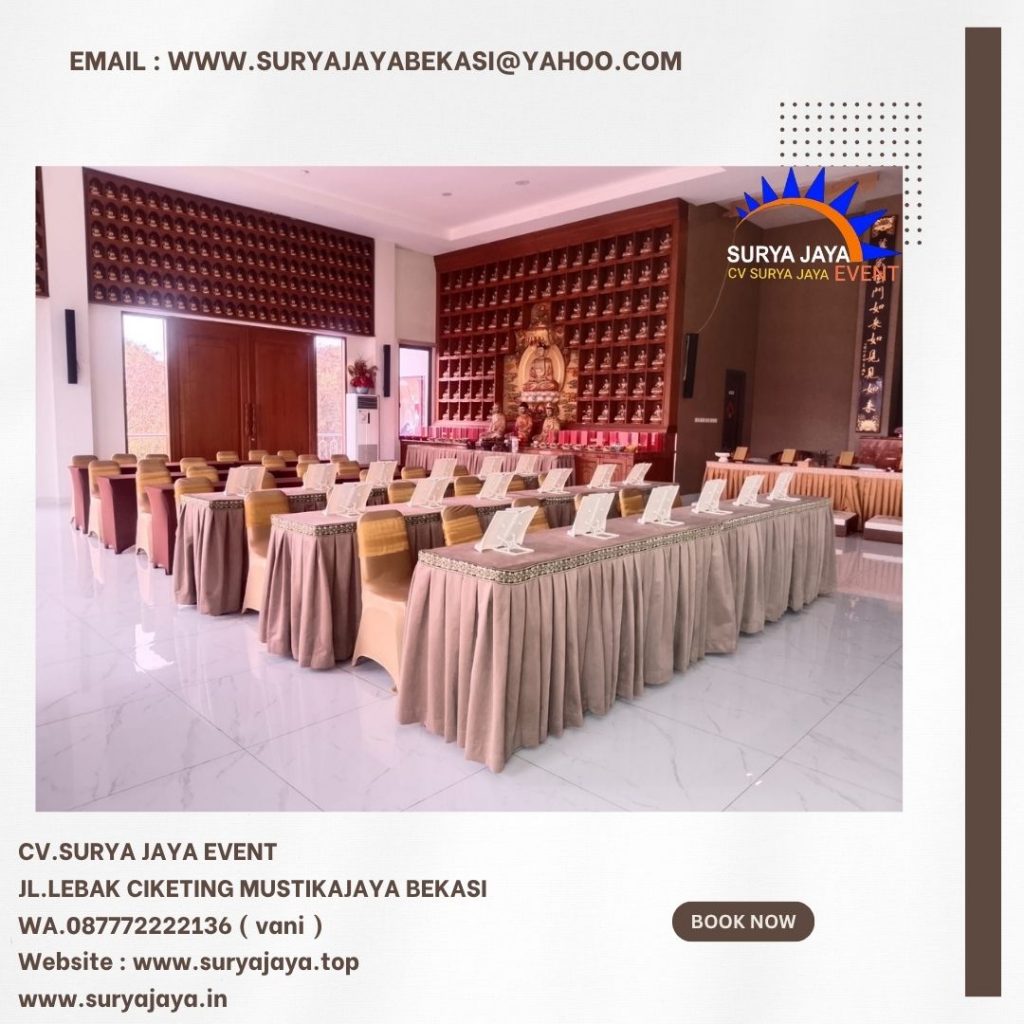 Sewa Meja Ibm Dan Kotak Event Wihara Perumahan Marina