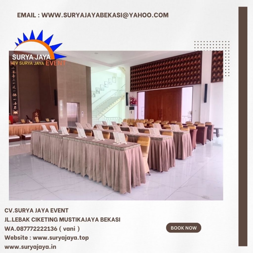 Sewa Meja Ibm Dan Kotak Event Wihara Perumahan Marina