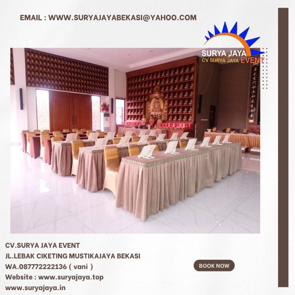 Sewa Meja Ibm Dan Kotak Event Wihara Perumahan Marina