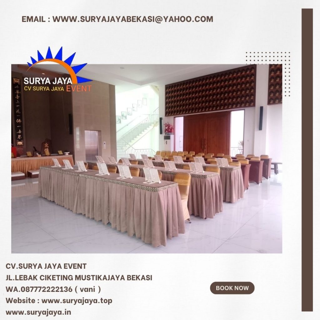 Sewa Meja Ibm Dan Kotak Event Wihara Perumahan Marina