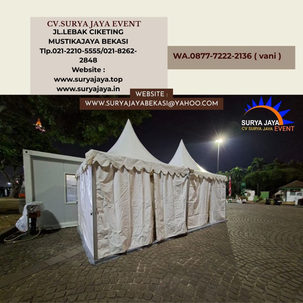 Sewa Sarnafil Tenda Kerucut Putih Bogor