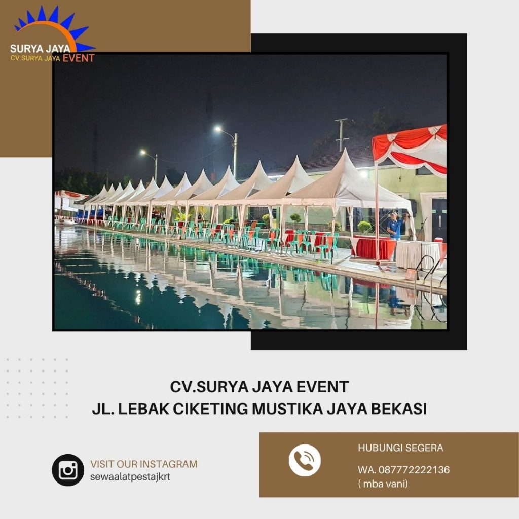 Sewa Tenda bazar,Kursi,Meja Event Yonif 502 Karawang