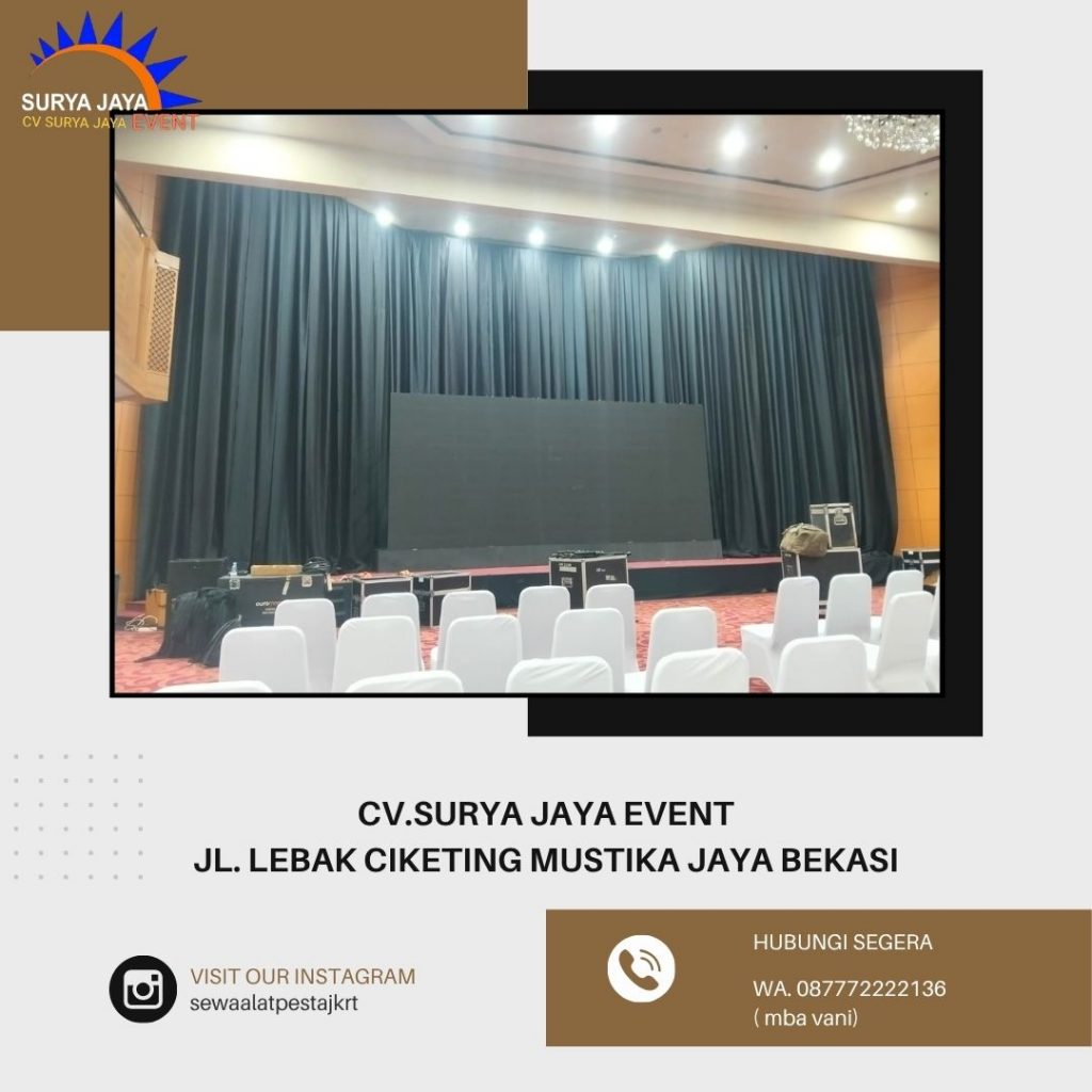 Sewa Tirai Hitam,Panggung Event Imperial Golf Karawaci