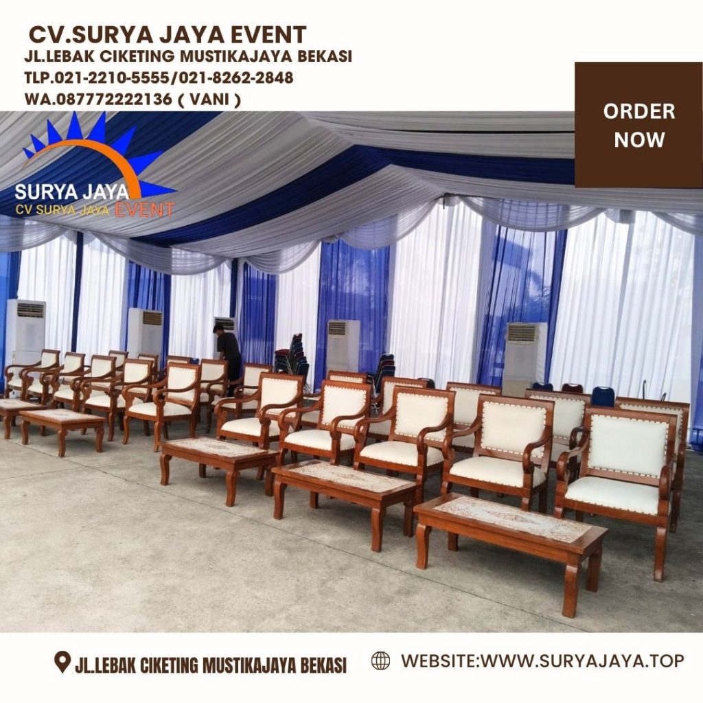 Rental Meja dan Kursi VIP Jokowi Toyota Karawang