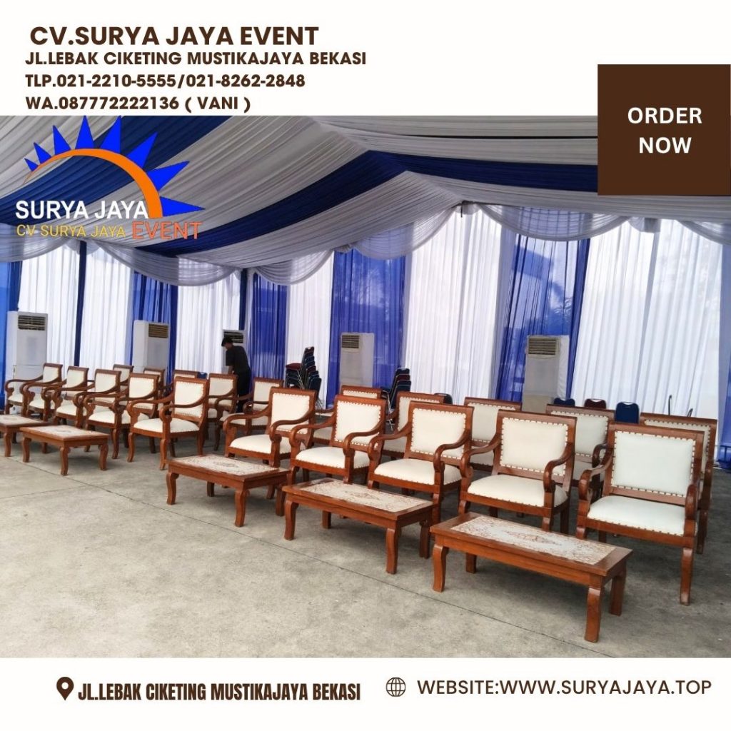 Rental Meja dan Kursi VIP Jokowi Toyota Karawang