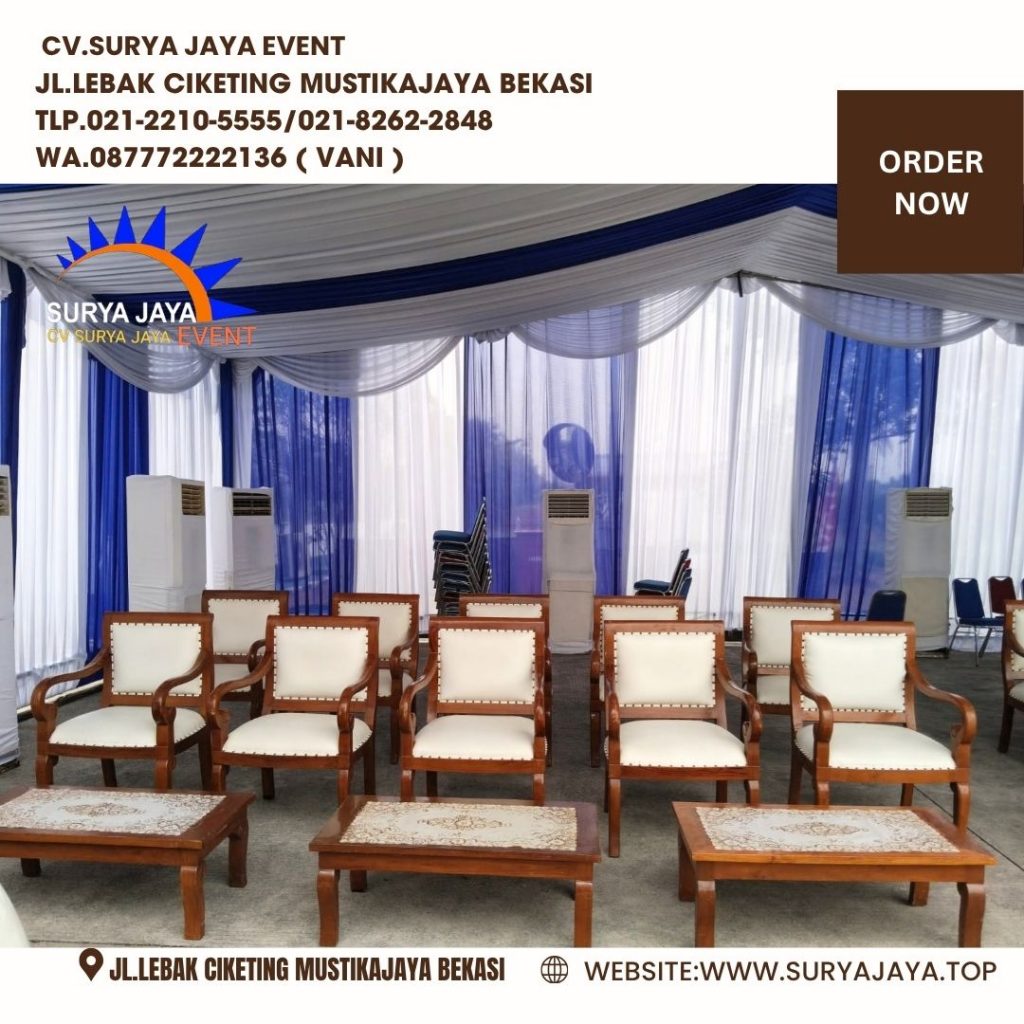 Rental Meja dan Kursi VIP Jokowi Toyota Karawang