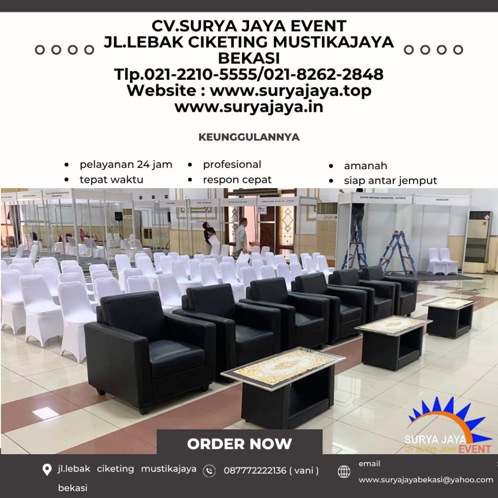 Sewa Sofa Single Hitam Cempaka Putih Jakpus (087772222136)