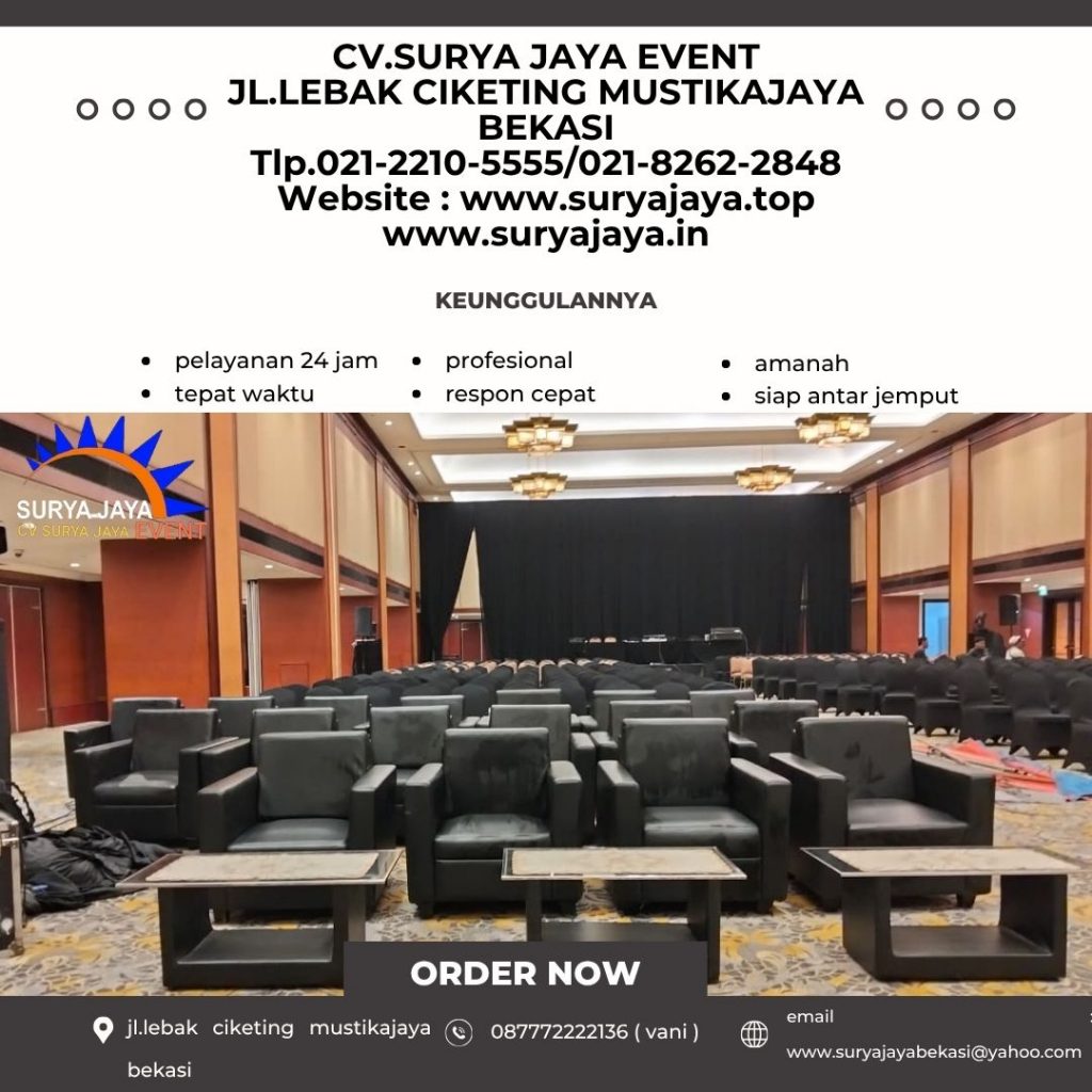 Sewa Sofa Single Hitam Cempaka Putih Jakpus (087772222136)