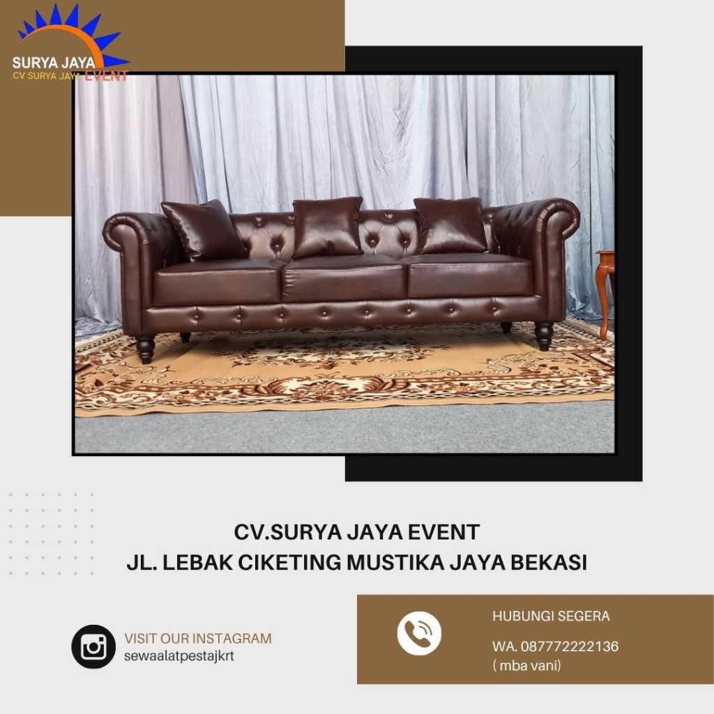 Sewa Sofa Tamu Triple Jakarta (087772222136)