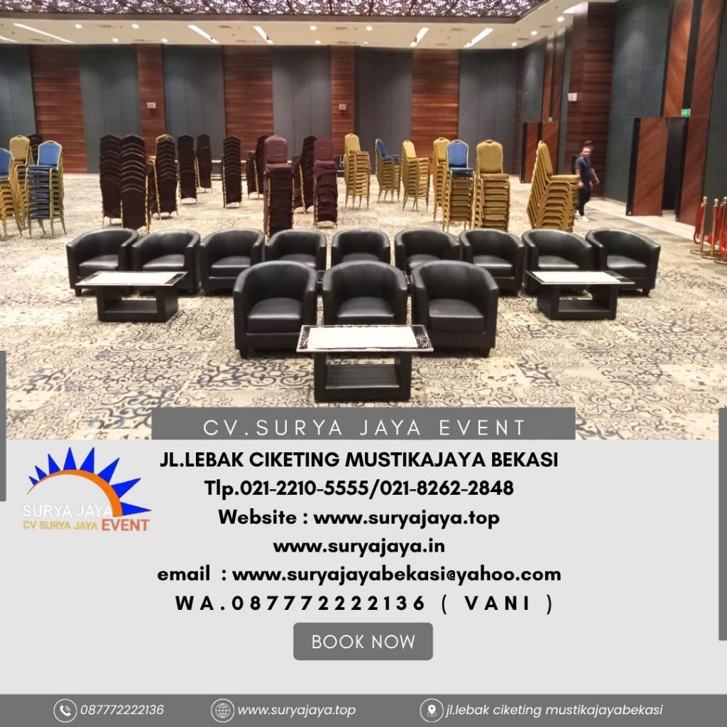 Sewa Sofa type Oval Hitam dan Putih Jakarta