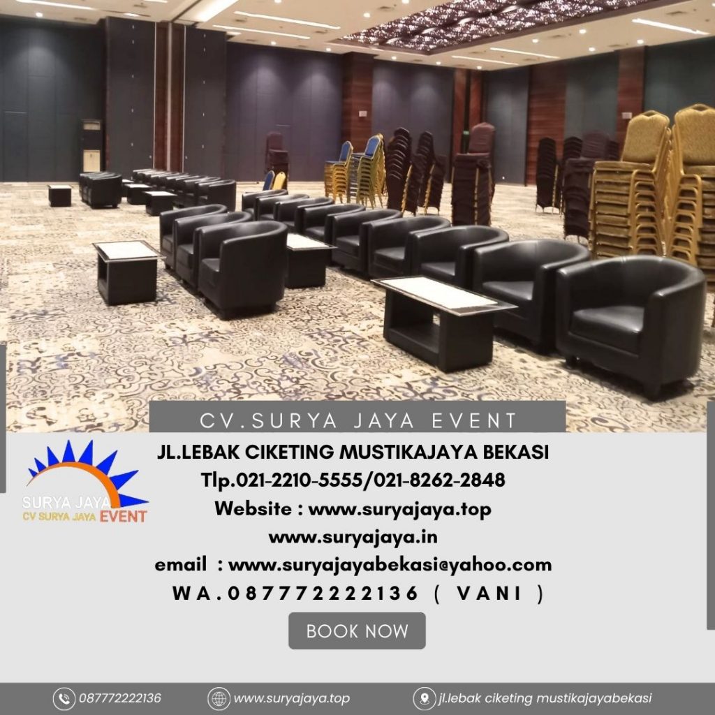 Sewa Sofa type Oval Hitam dan Putih Jakarta