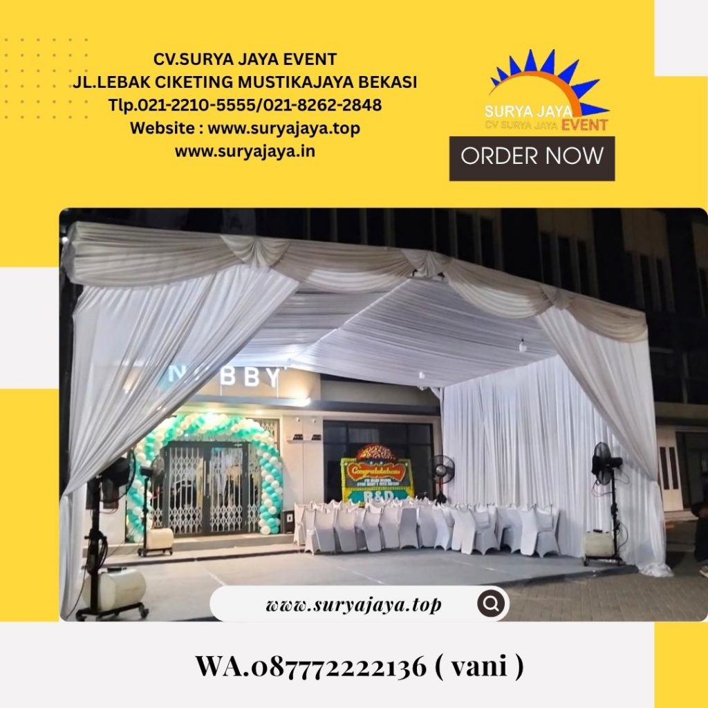 Sewa Tenda Hanggar Dekor Serut Jakarta