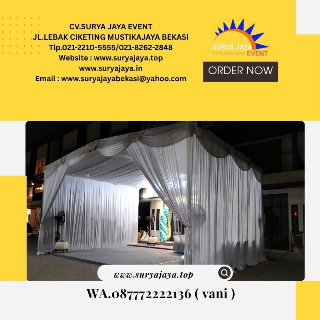 Sewa Tenda Hanggar Dekor Serut Jakarta