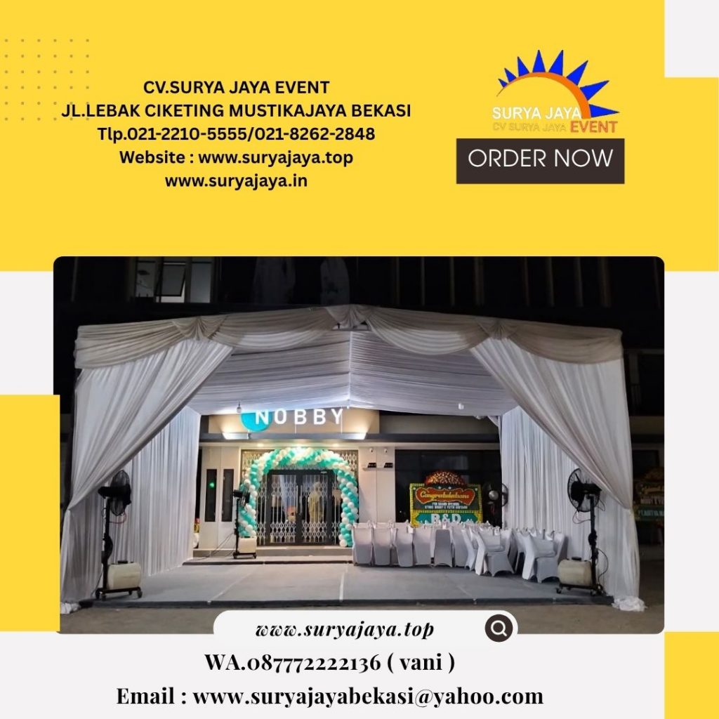 Sewa Tenda Hanggar Dekor Serut Jakarta