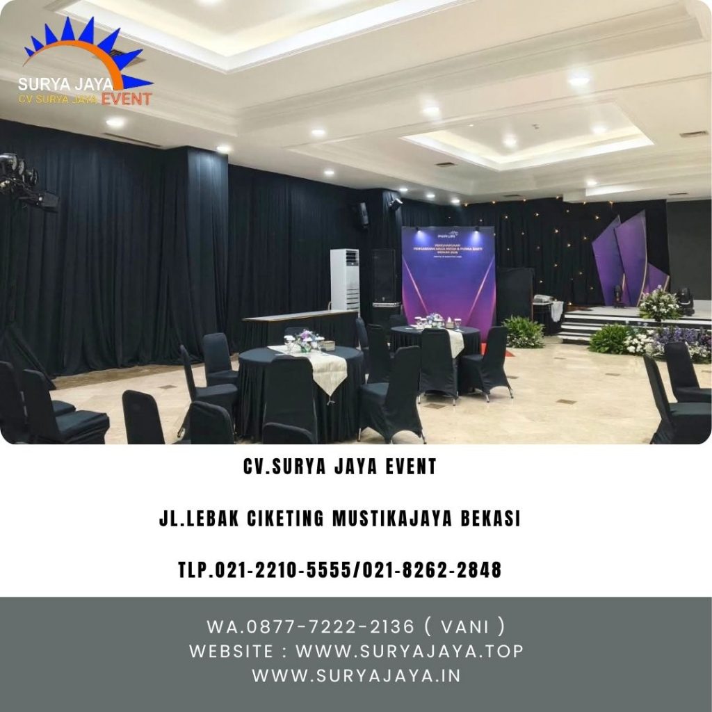 Sewa Tirai Hitam Plus Starlight Karawang