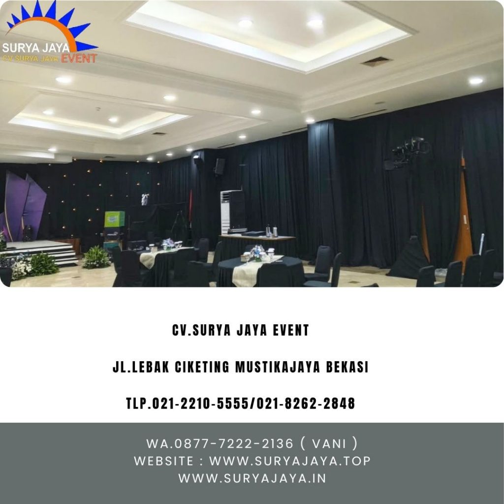 Sewa Tirai Hitam Plus Starlight Karawang