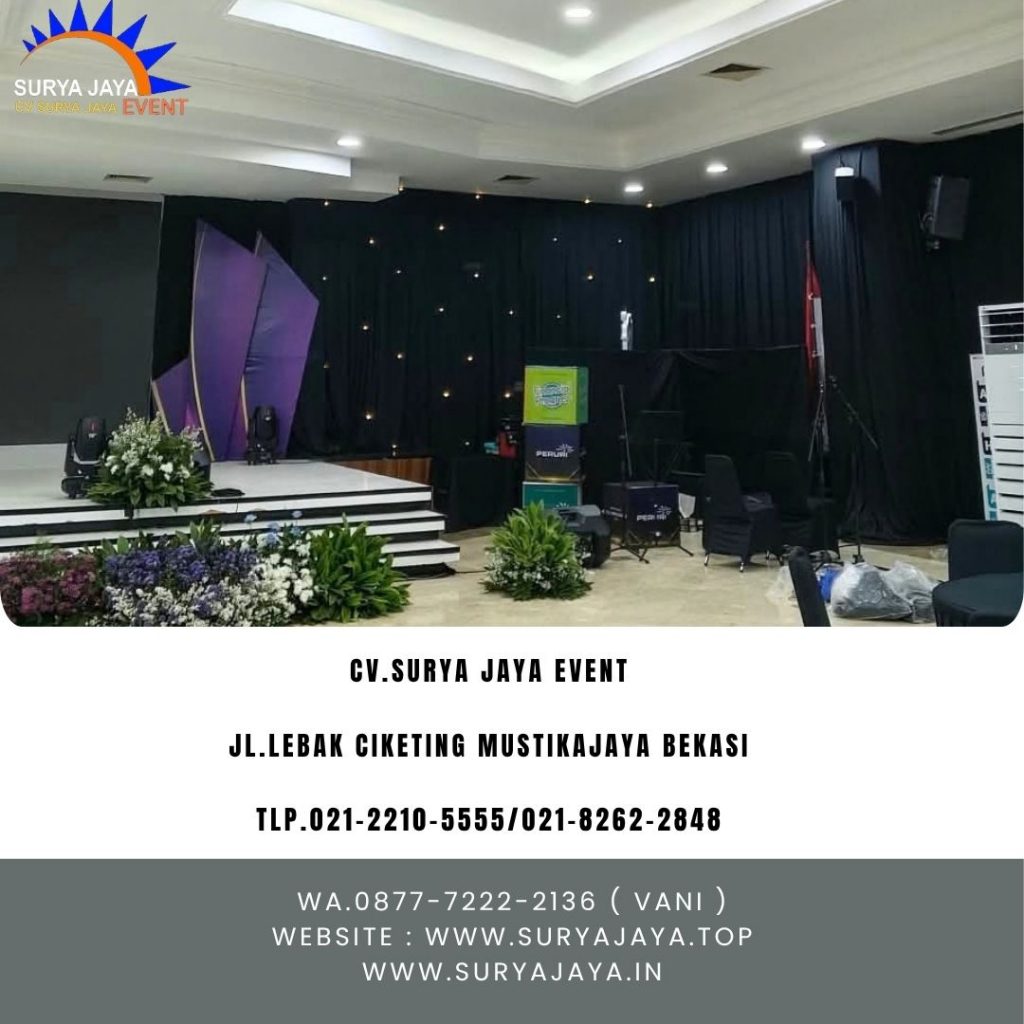 Sewa Tirai Hitam Plus Starlight Karawang