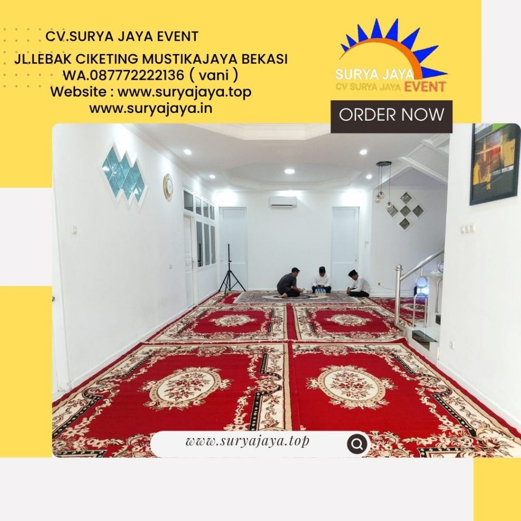 Rental Karpet Permadani Tebal Warna Merah Jaksel (087772222136)
