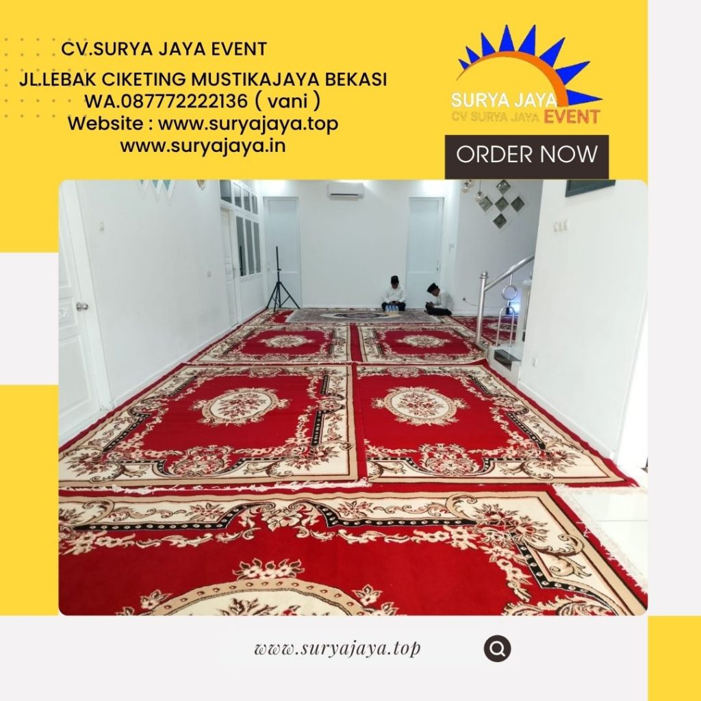 Rental Karpet Permadani Tebal Warna Merah Jaksel (087772222136)