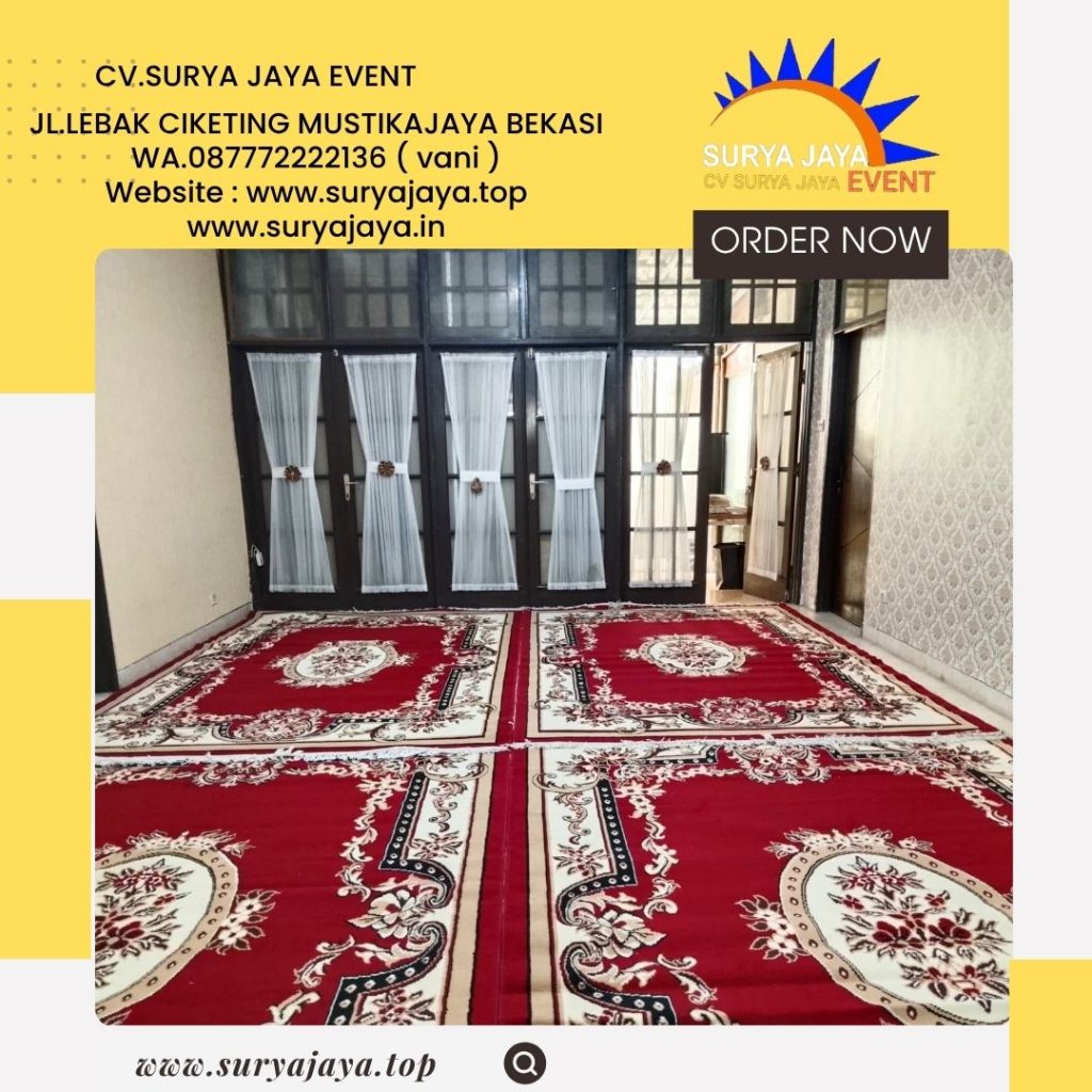 Rental Karpet Permadani Tebal Warna Merah Jaksel (087772222136)