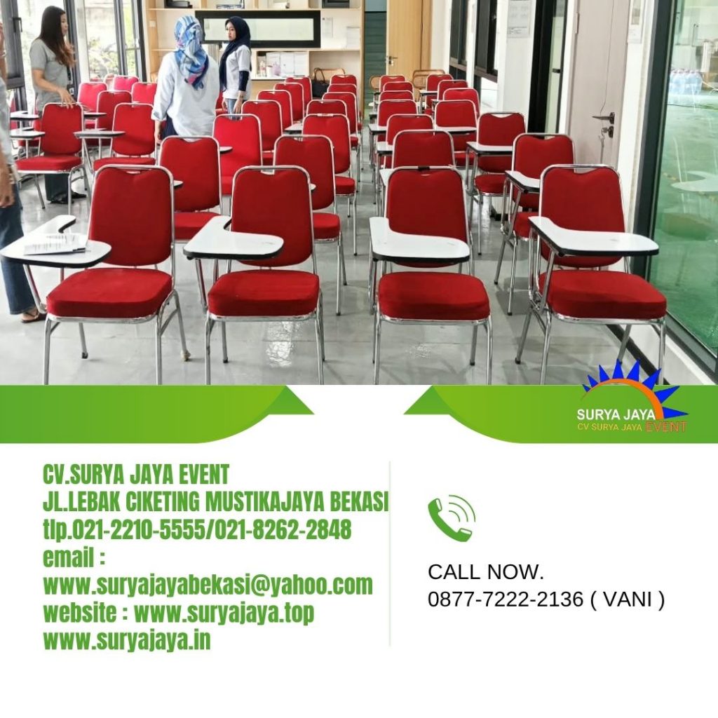 Rental Kursi kuliah merah jakarta (087772222136)