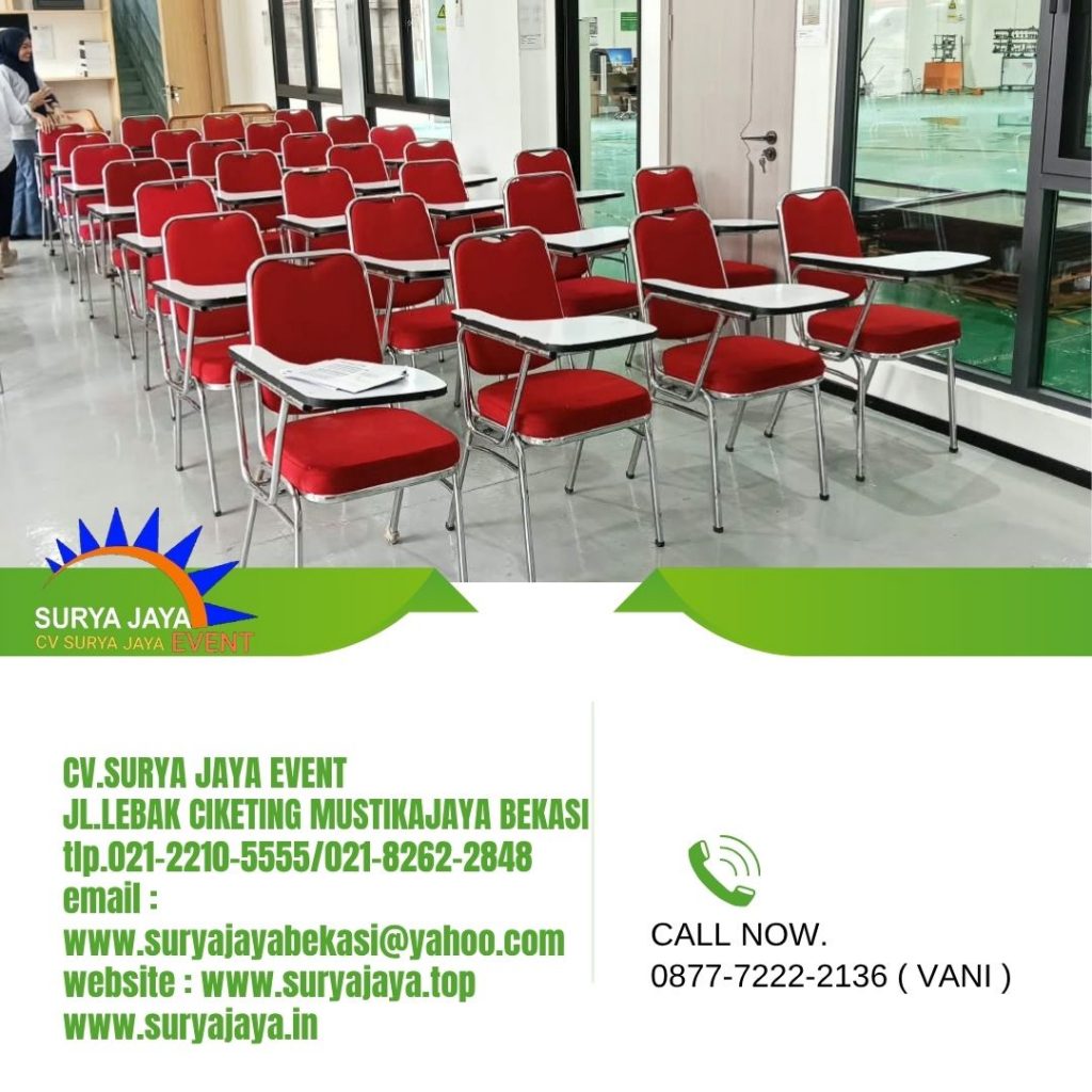 Rental Kursi kuliah merah jakarta (087772222136)