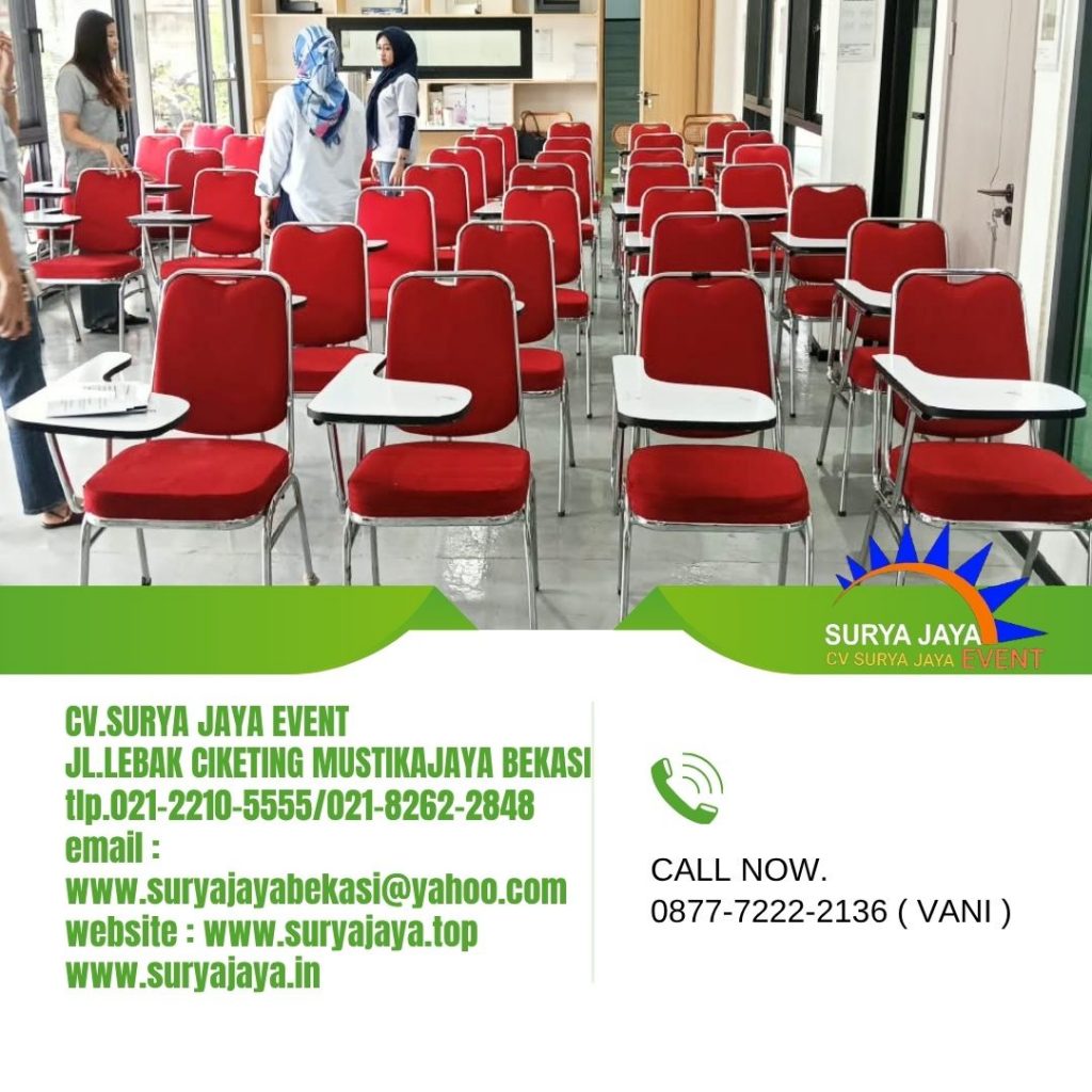 Rental Kursi kuliah merah jakarta (087772222136)