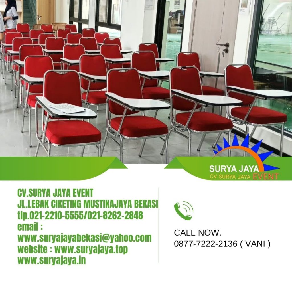 Rental Kursi kuliah merah jakarta (087772222136)