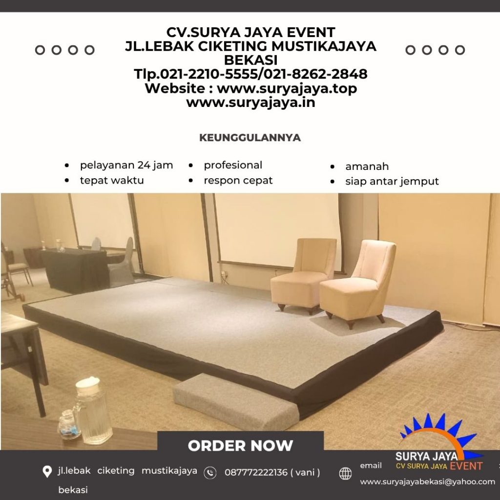Rental Panggung Karpet Abu-Abu Event Swiss Hotel (087772222136)