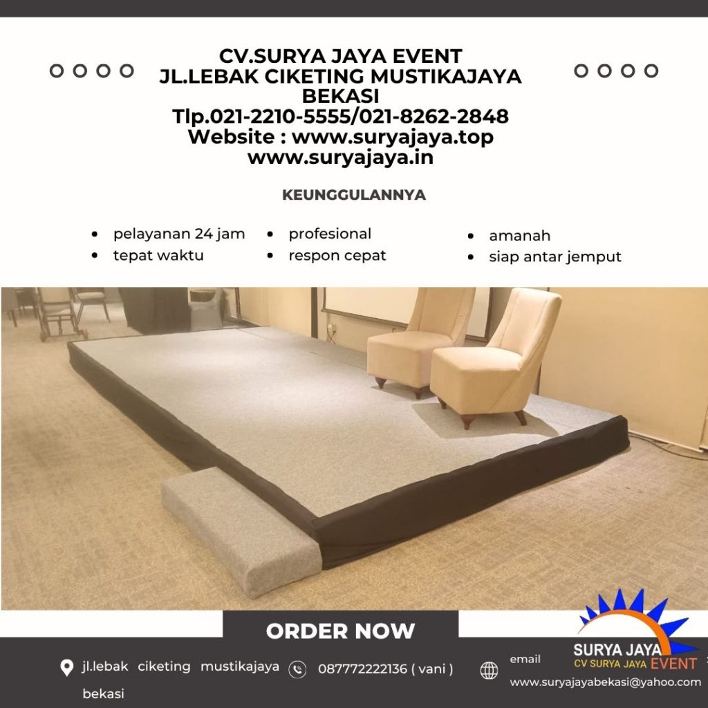 Rental Panggung Karpet Abu-Abu Event Swiss Hotel (087772222136)