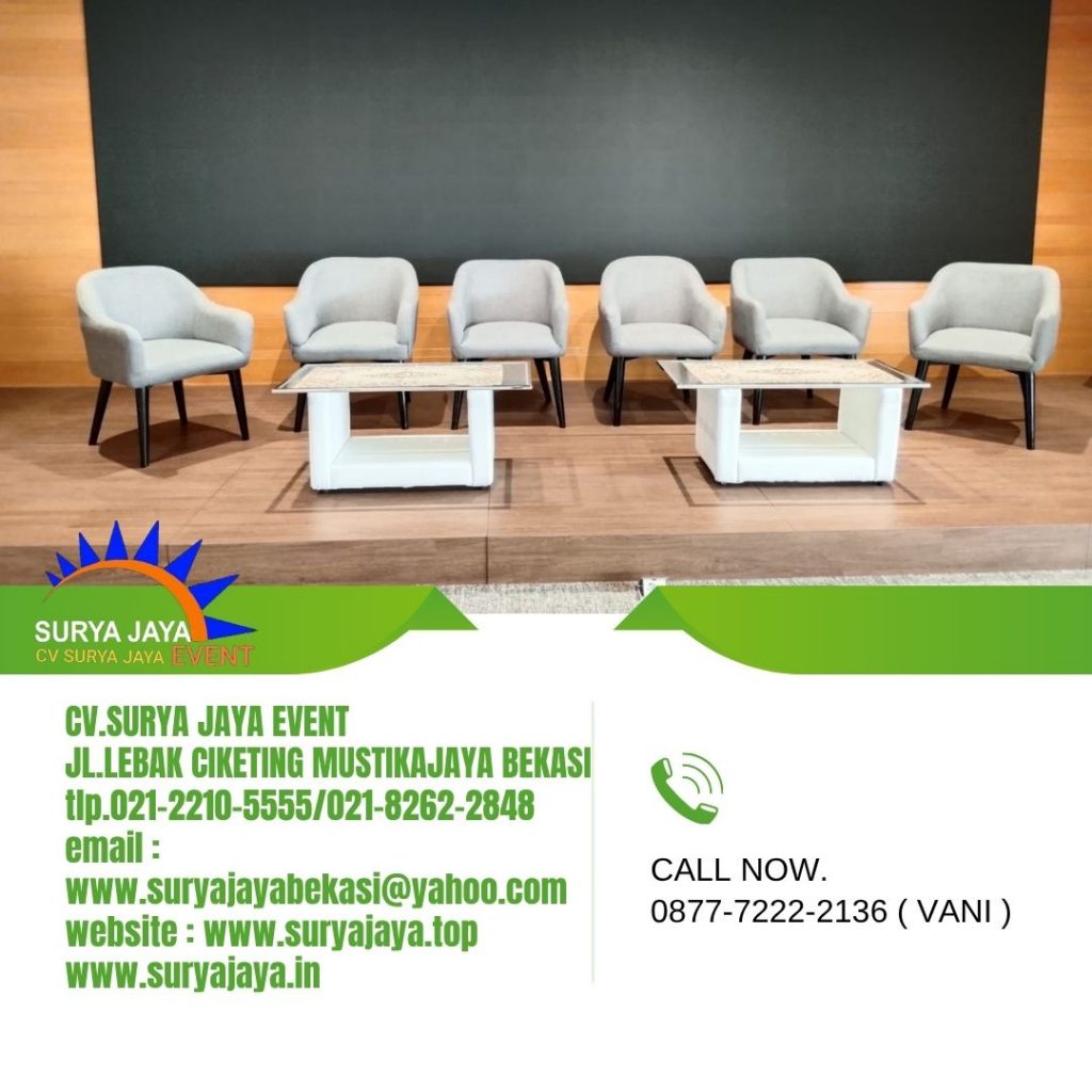 Rental Sofa Studio Set Meja KACA VIP Jakarta (087772222136)