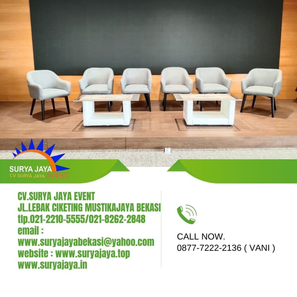 Rental Sofa Studio Set Meja KACA VIP Jakarta (087772222136)