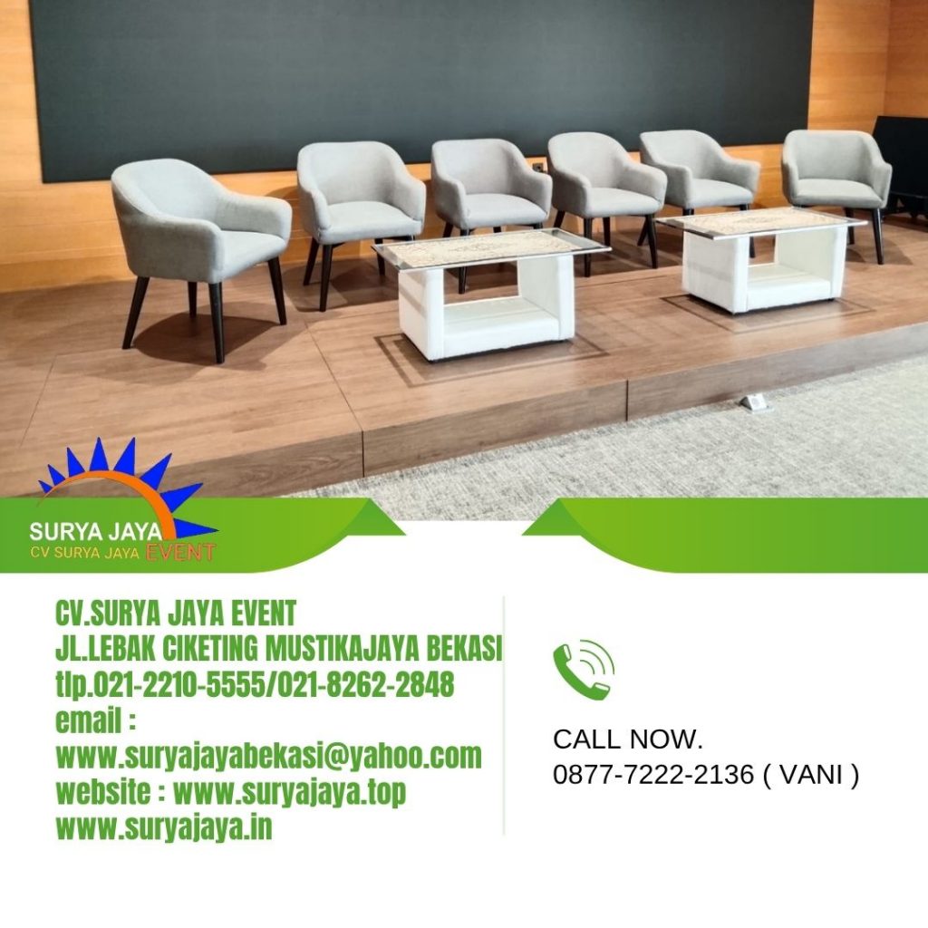 Rental Sofa Studio Set Meja KACA VIP Jakarta (087772222136)