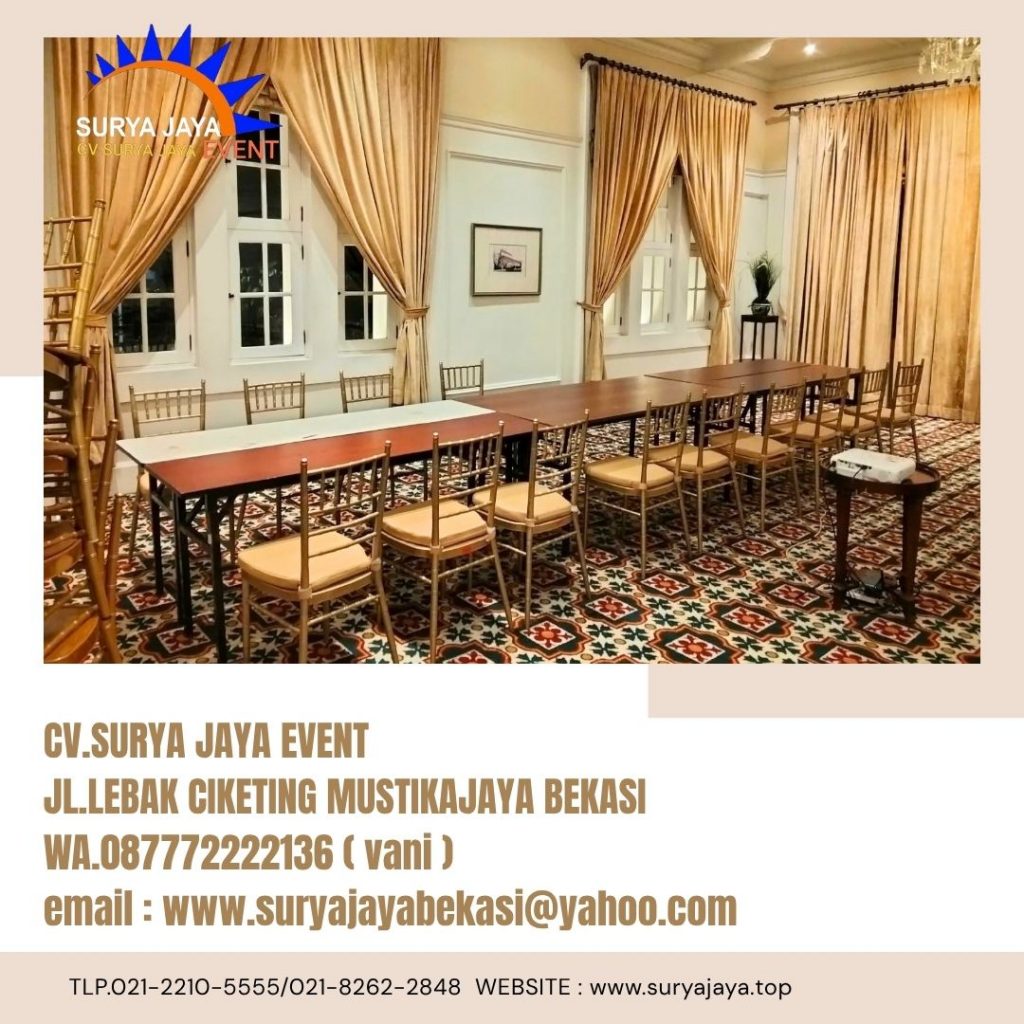 Sewa Kursi Tiffany VIP Kayu,Meja IBM HPL Jakarta (087772222136)