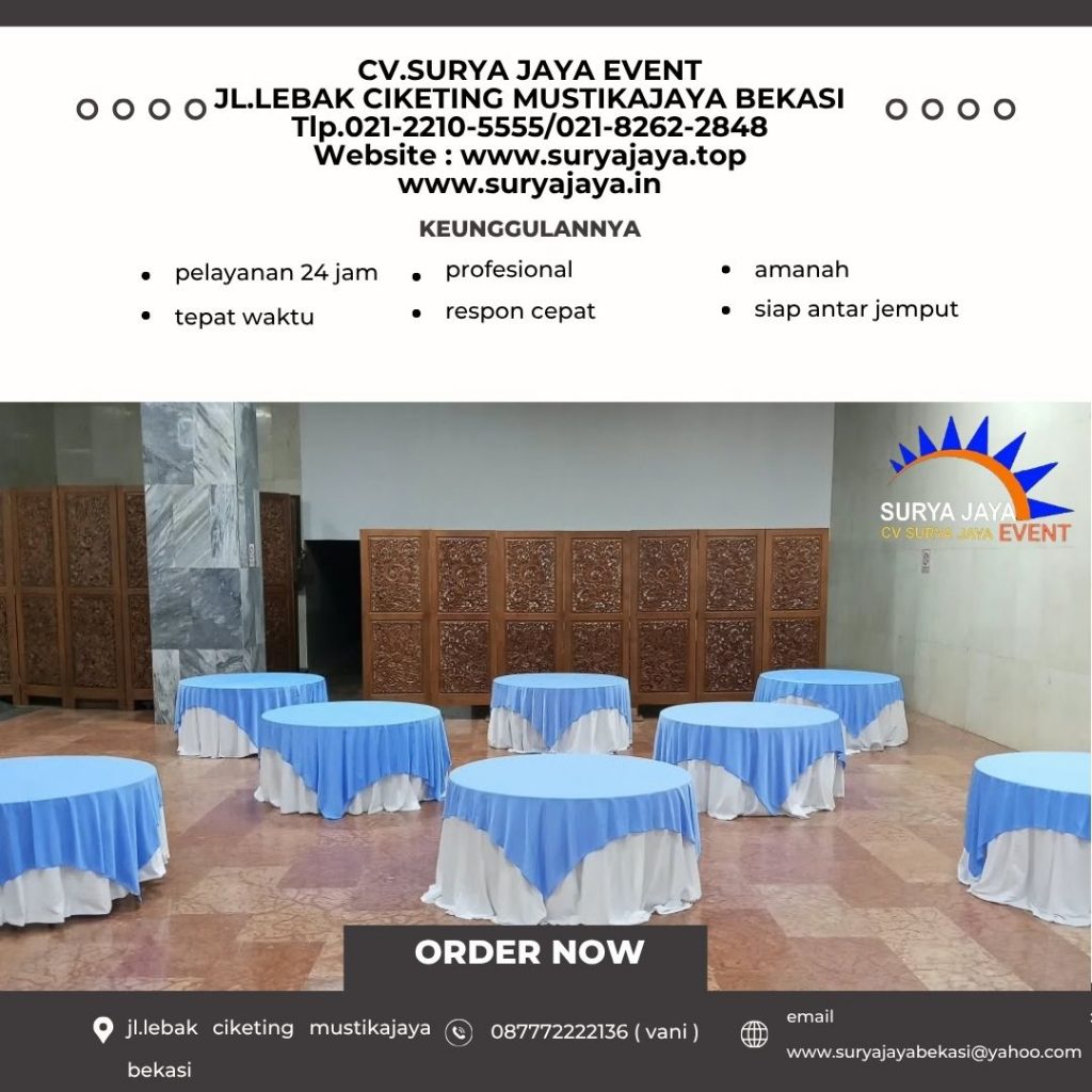 Sewa Meja Bulat Bogor (087772222136)