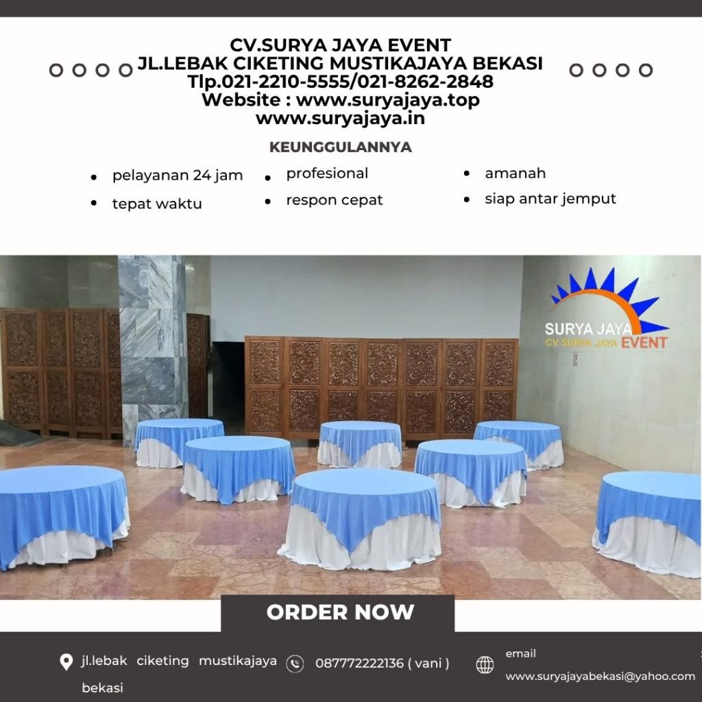 Sewa Meja Bulat Bogor (087772222136)